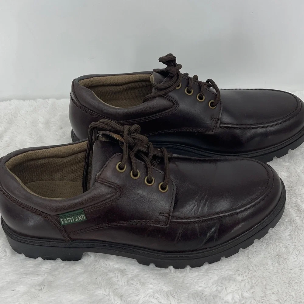 EASTLAND CONWAY Men's Brown Leather Shoes SIZE 10.5D